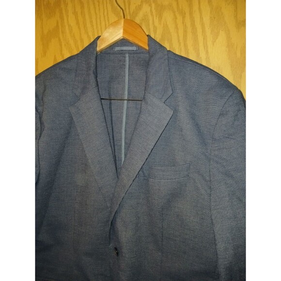 Old Navy Blazer 2 Button Jacket Mens Size XL Blue Gray Sport Coat 42×30 Pockets - Picture 14 of 16